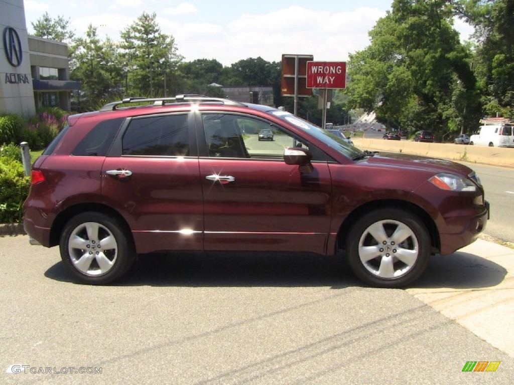 2009 RDX SH-AWD - Basque Red Pearl / Taupe photo #3