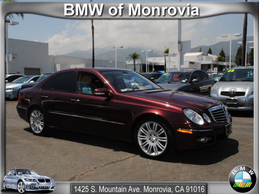 2007 E 350 Sedan - Barolo Red Metallic / Cashmere photo #1