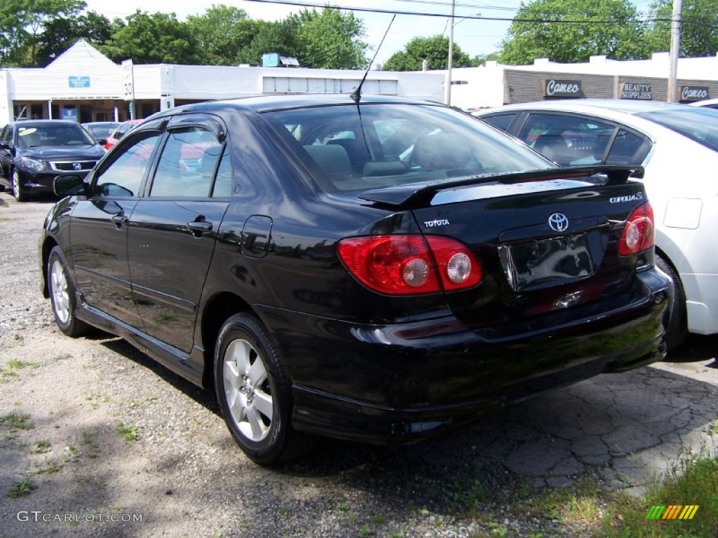 2005 Corolla S - Black Sand Pearl / Black photo #2