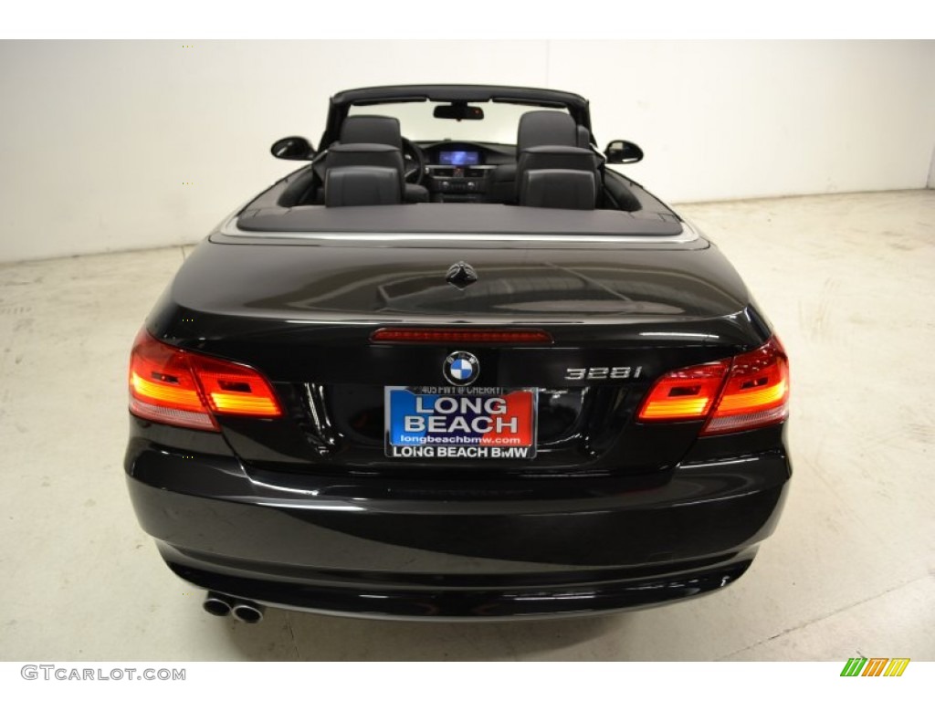 2008 3 Series 328i Convertible - Jet Black / Black photo #7