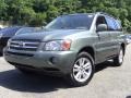 Oasis Green Pearl 2007 Toyota Highlander Hybrid Limited 4WD