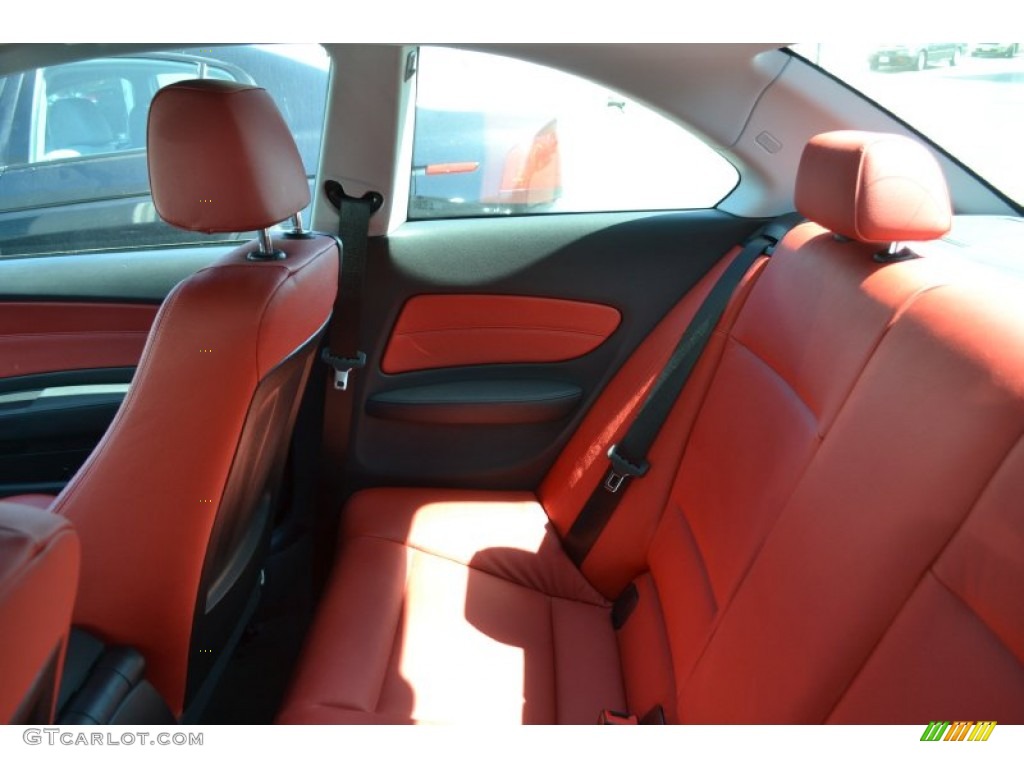 2008 1 Series 135i Coupe - Jet Black / Coral Red photo #5