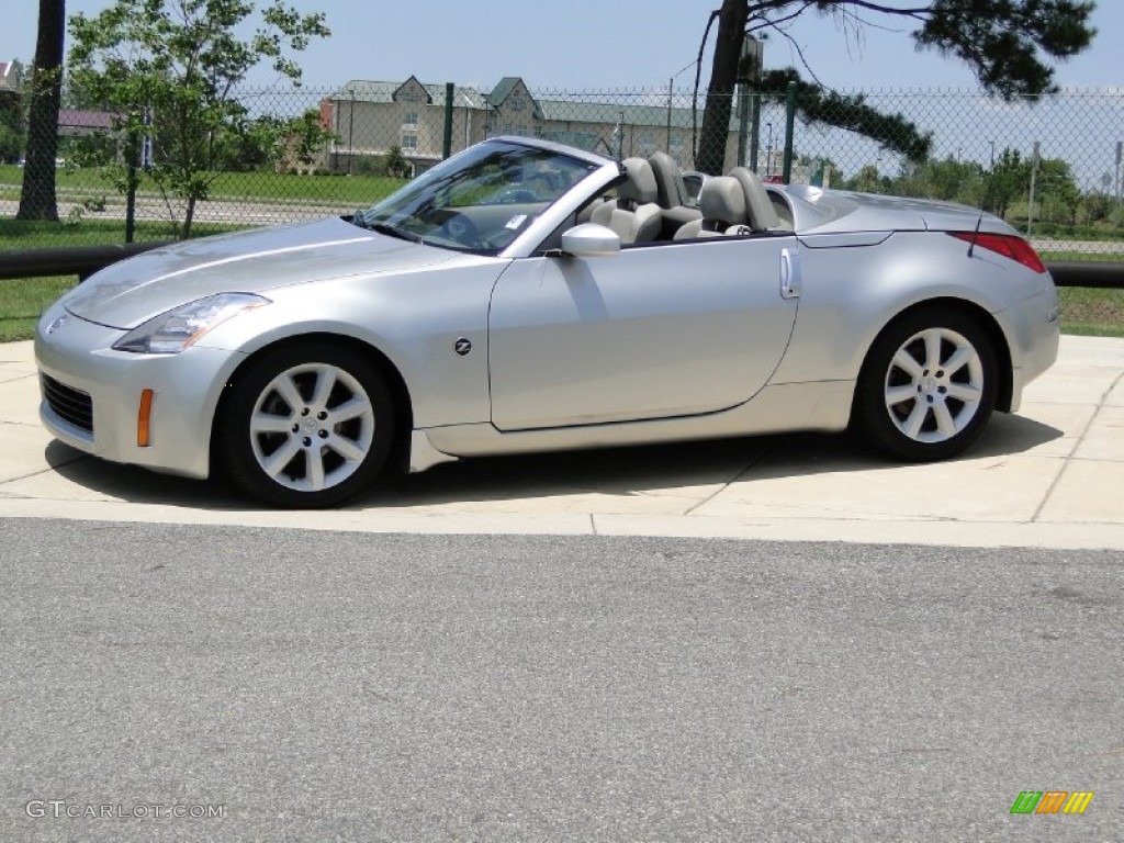 2004 350Z Touring Roadster - Chrome Silver Metallic / Frost photo #9