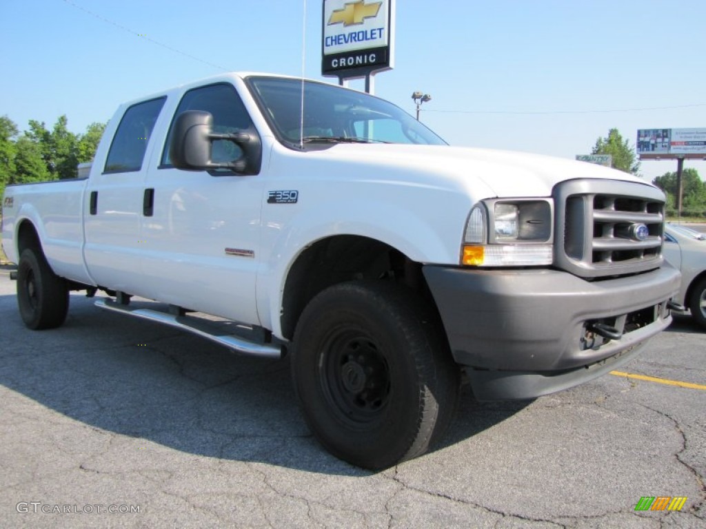 2004 F350 Super Duty FX4 Crew Cab 4x4 - Oxford White / Medium Parchment photo #1