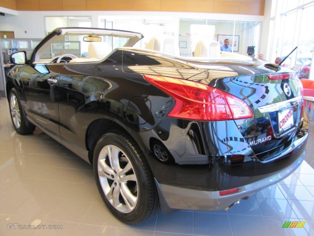 2011 Murano CrossCabriolet AWD - Super Black / CC Cashmere photo #2