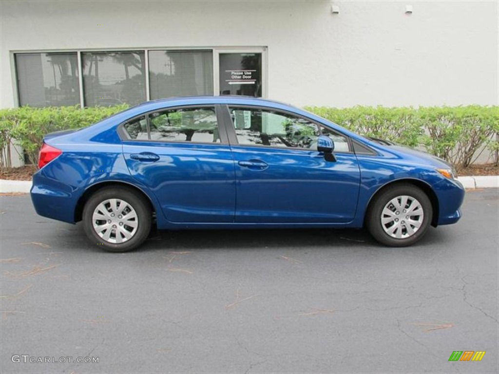 Dyno Blue Pearl 2012 Honda Civic LX Sedan Exterior Photo #51158255