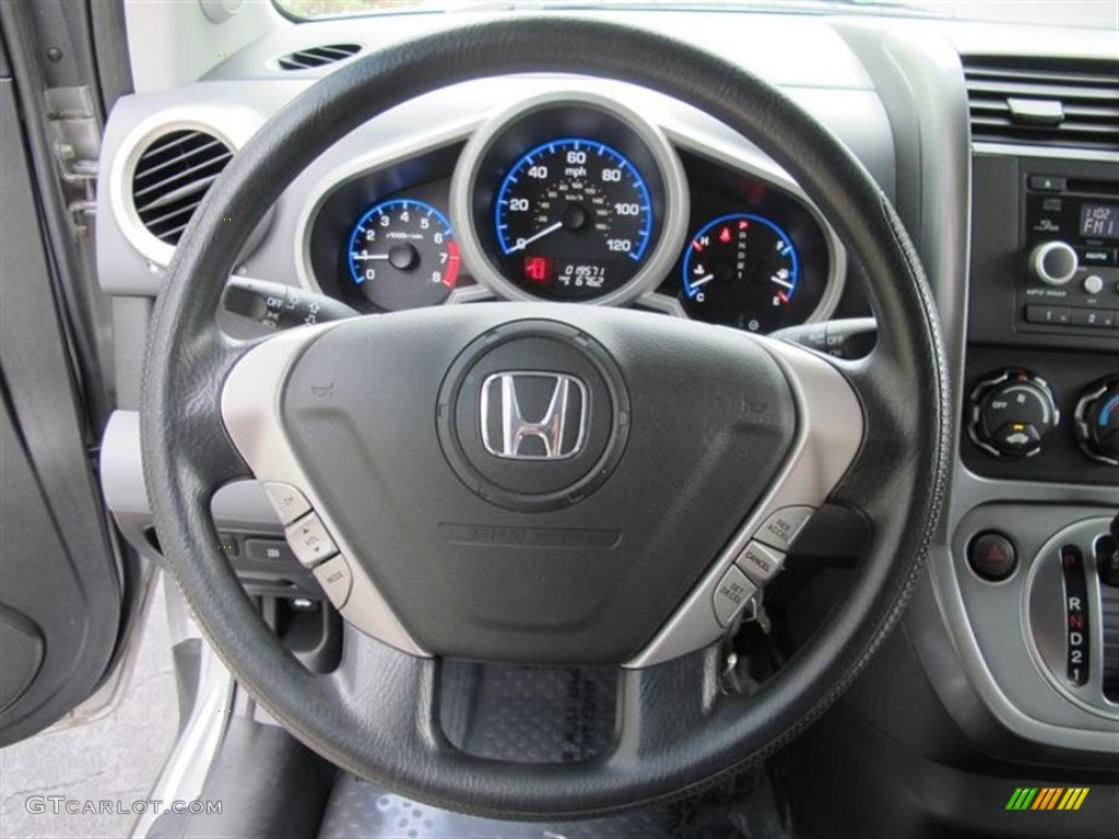 2008 Honda Element EX Gray/Black Steering Wheel Photo #51158987