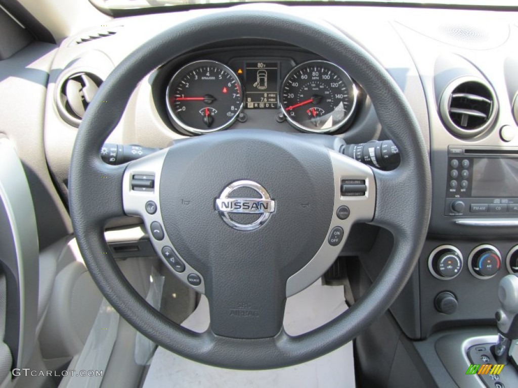 2011 Rogue SV - Pearl White / Gray photo #13