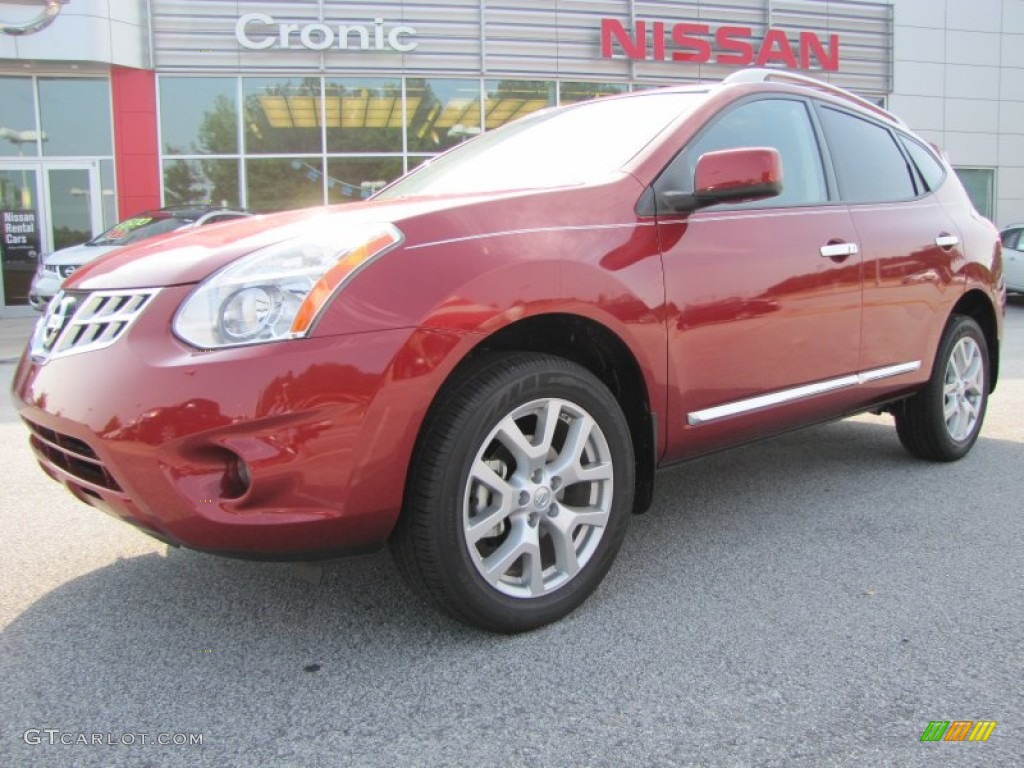 2011 Rogue SL - Cayenne Red / Gray photo #1