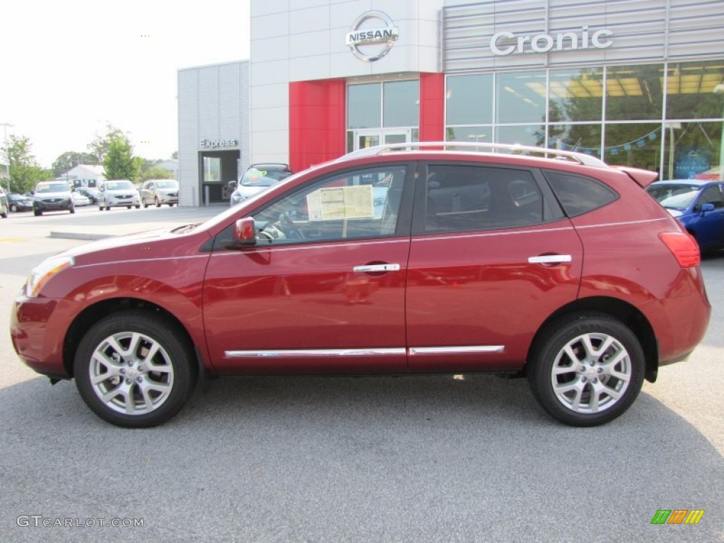 2011 Rogue SL - Cayenne Red / Gray photo #2
