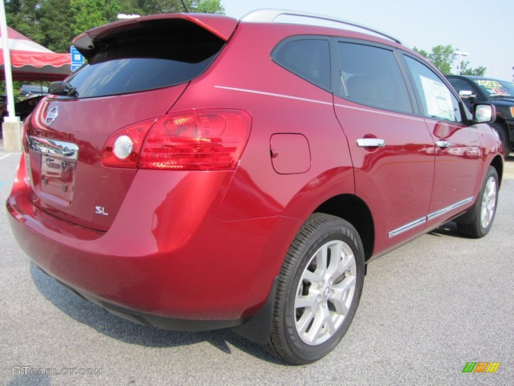 2011 Rogue SL - Cayenne Red / Gray photo #5