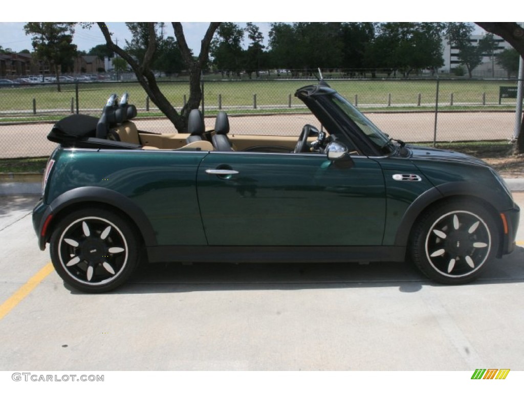 2008 Cooper S Convertible Sidewalk Edition - British Racing Green Metallic / Cordoba Beige photo #3