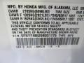 NH578: Taffeta White 2009 Honda Pilot EX 4WD Color Code