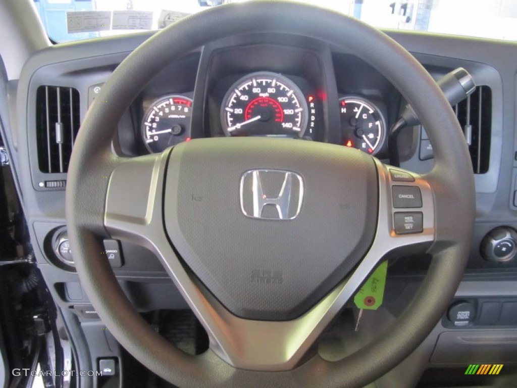 2009 Honda Ridgeline RT Gray Steering Wheel Photo #51160020
