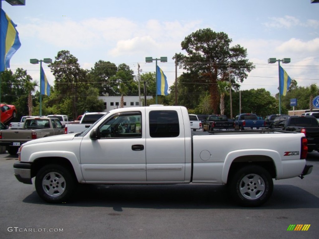 2004 Silverado 1500 Z71 Extended Cab 4x4 - Summit White / Dark Charcoal photo #5