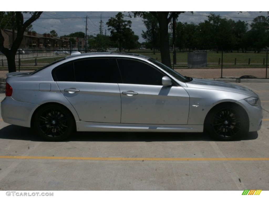2009 3 Series 335i Sedan - Titanium Silver Metallic / Black photo #4