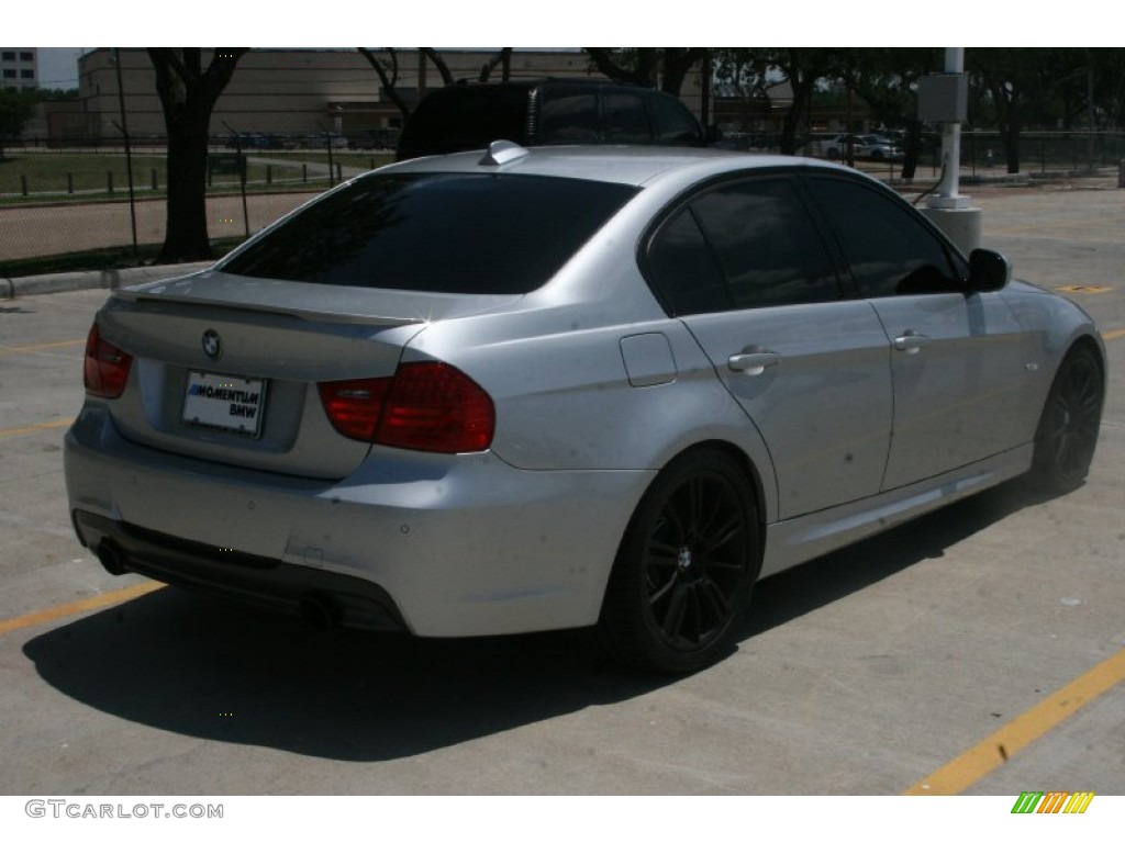 2009 3 Series 335i Sedan - Titanium Silver Metallic / Black photo #8