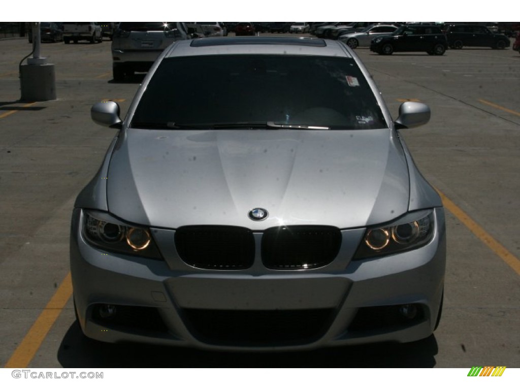 2009 3 Series 335i Sedan - Titanium Silver Metallic / Black photo #12