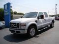 Oxford White - F250 Super Duty Lariat Crew Cab Photo No. 4