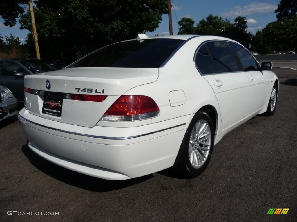 2004 7 Series 745Li Sedan - Alpine White / Basalt Grey/Flannel Grey photo #3