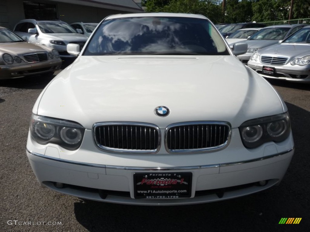 2004 7 Series 745Li Sedan - Alpine White / Basalt Grey/Flannel Grey photo #17