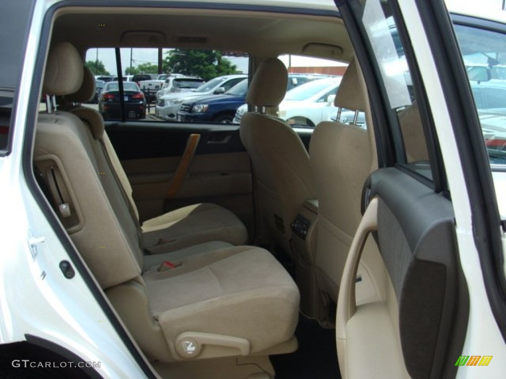 2010 Highlander Hybrid 4WD - Blizzard White Pearl / Sand Beige photo #12