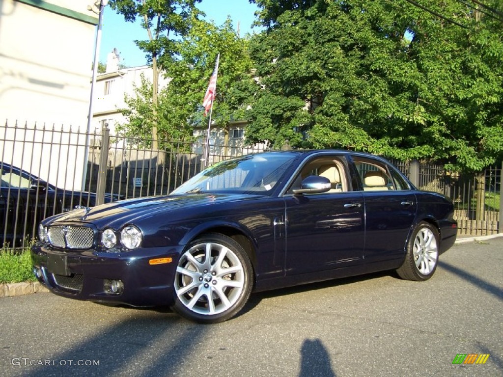 2009 XJ XJ8 - Indigo Blue / Barley/Mocha photo #1