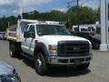 Oxford White - F550 Super Duty XL SuperCab 4x4 Dump Truck Photo No. 2