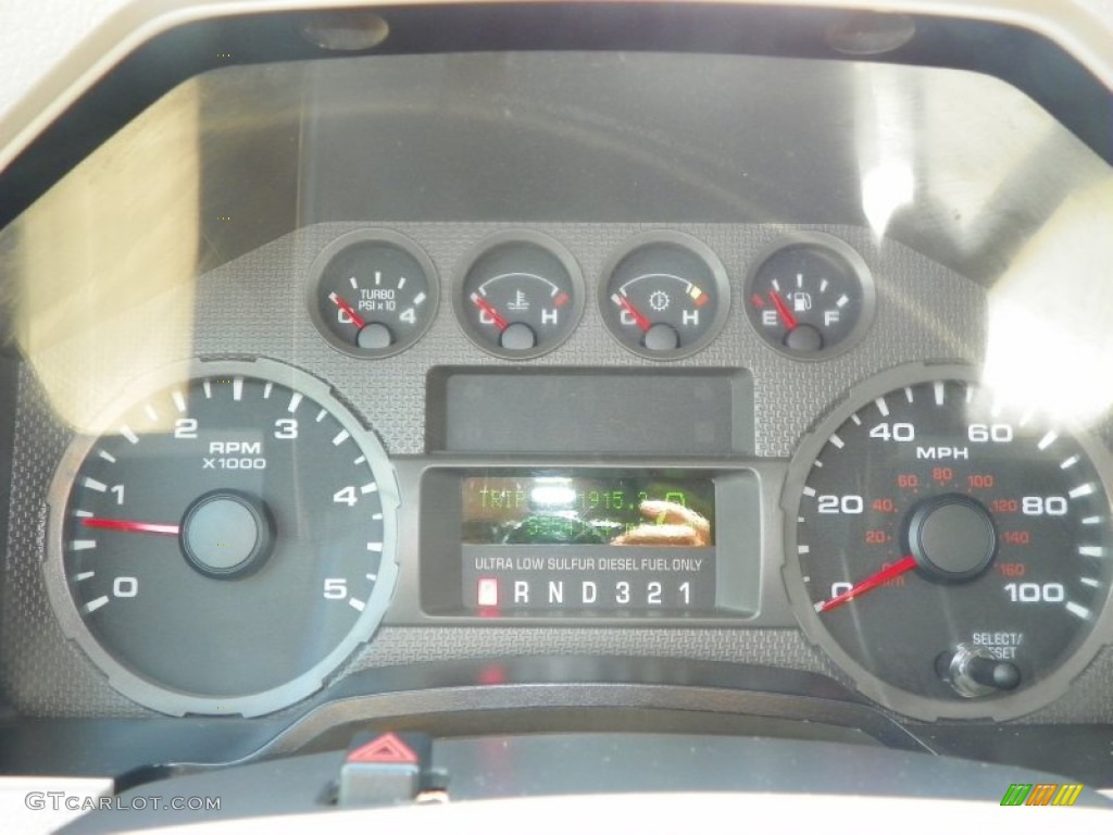 2008 Ford F550 Super Duty XL SuperCab 4x4 Dump Truck Gauges Photo #51165396