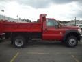 Vermillion Red - F550 Super Duty XL Regular Cab 4x4 Dump Truck Photo No. 2