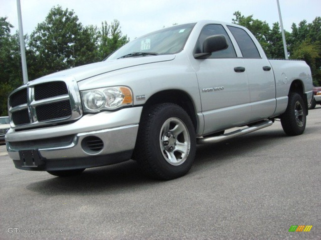 2004 Ram 1500 ST Quad Cab - Bright Silver Metallic / Dark Slate Gray photo #1