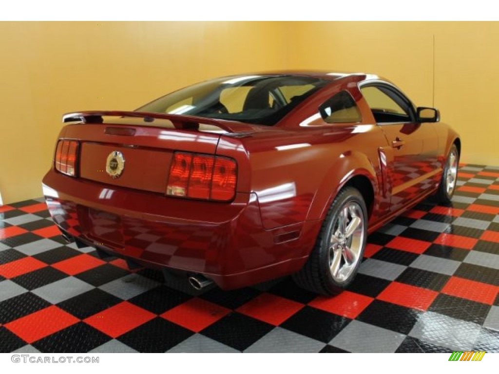 2008 Mustang GT Premium Coupe - Dark Candy Apple Red / Charcoal Black/Dove photo #4