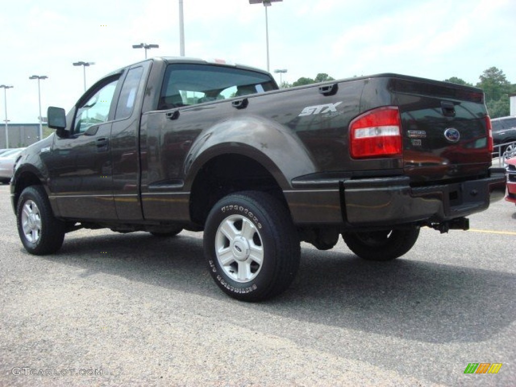 2005 F150 STX Regular Cab 4x4 - Dark Stone Metallic / Medium Flint Grey photo #4
