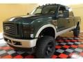 2008 Forest Green Metallic Ford F250 Super Duty Lariat Crew Cab 4x4  photo #2