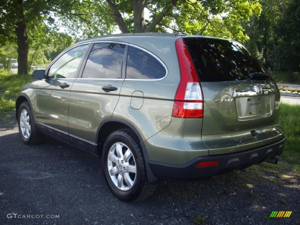 2007 CR-V EX 4WD - Green Tea Metallic / Ivory photo #3