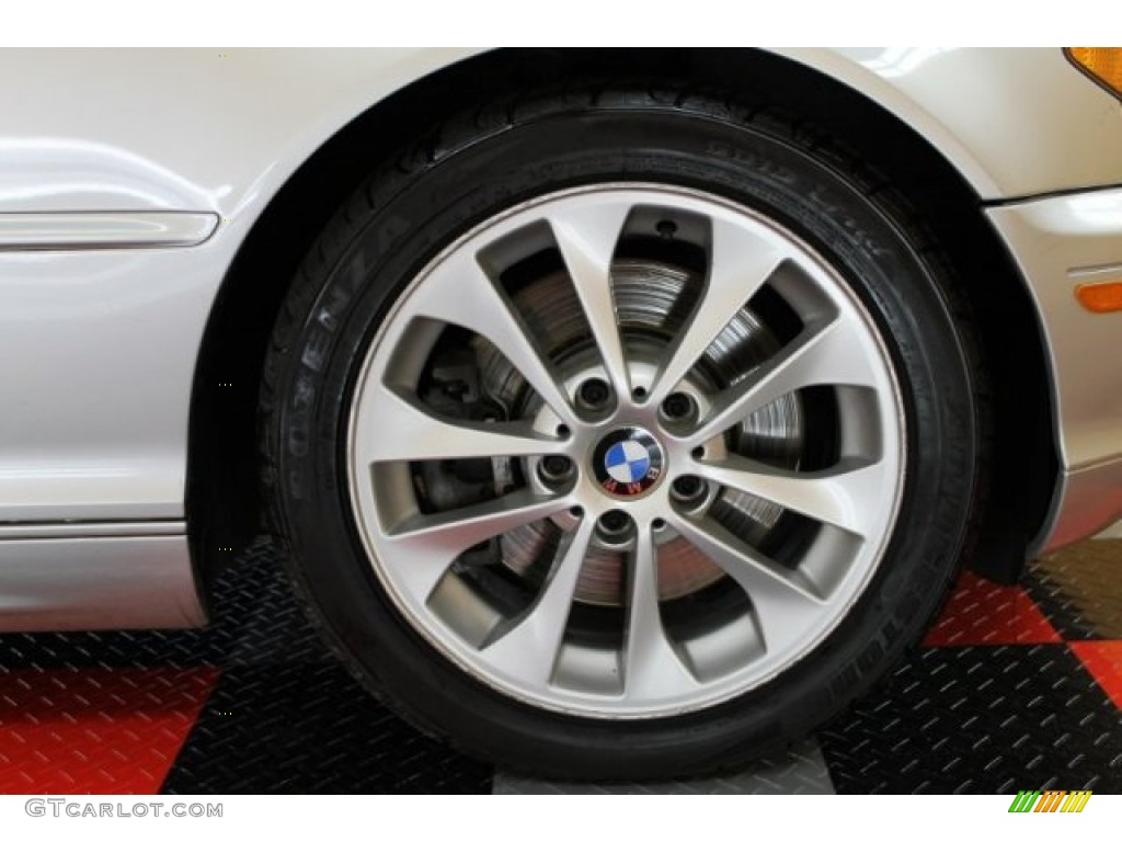 2004 3 Series 330i Convertible - Titanium Silver Metallic / Black photo #17