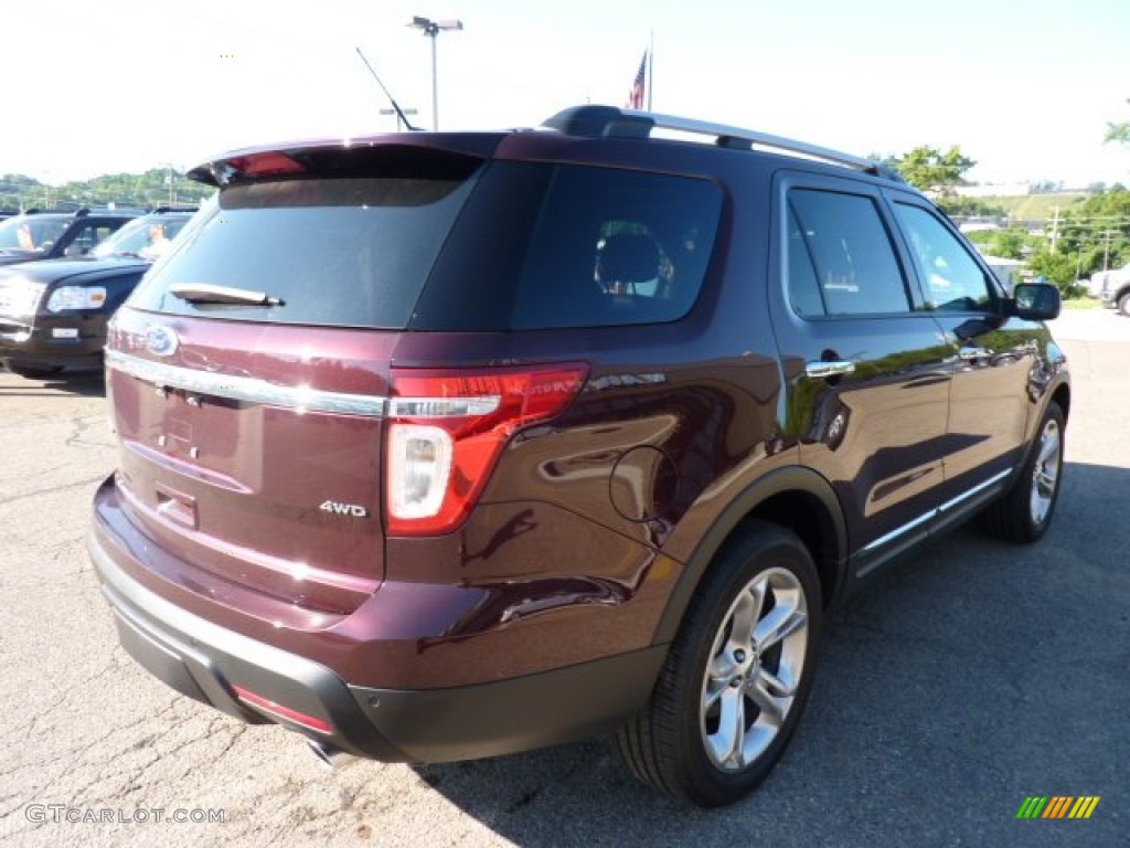 2011 Explorer Limited 4WD - Bordeaux Reserve Red Metallic / Charcoal Black photo #4