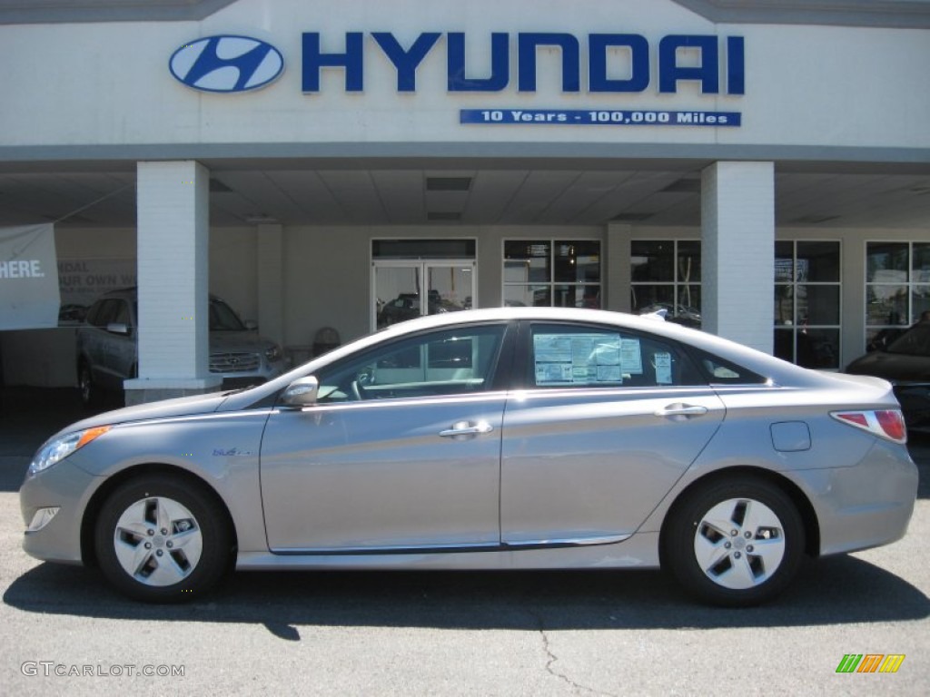 Hyper Silver Metallic 2011 Hyundai Sonata Hybrid Exterior Photo #51173031