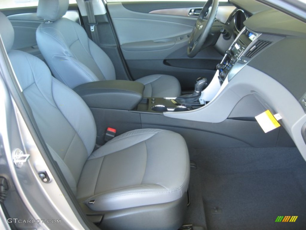 Gray Interior 2011 Hyundai Sonata Hybrid Photo #51173271