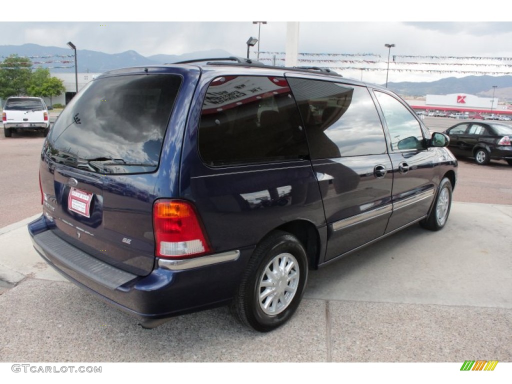 2000 Windstar SE - Medium Royal Blue Metallic / Medium Graphite photo #3