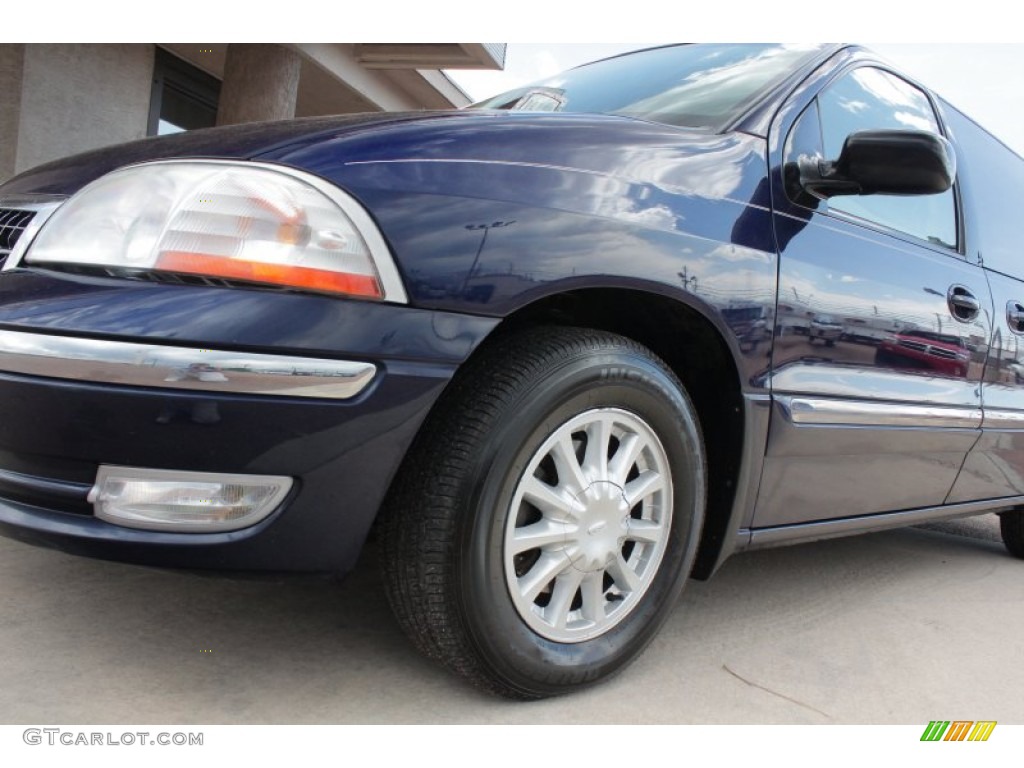 2000 Windstar SE - Medium Royal Blue Metallic / Medium Graphite photo #22