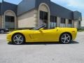Velocity Yellow 2008 Chevrolet Corvette Convertible Exterior
