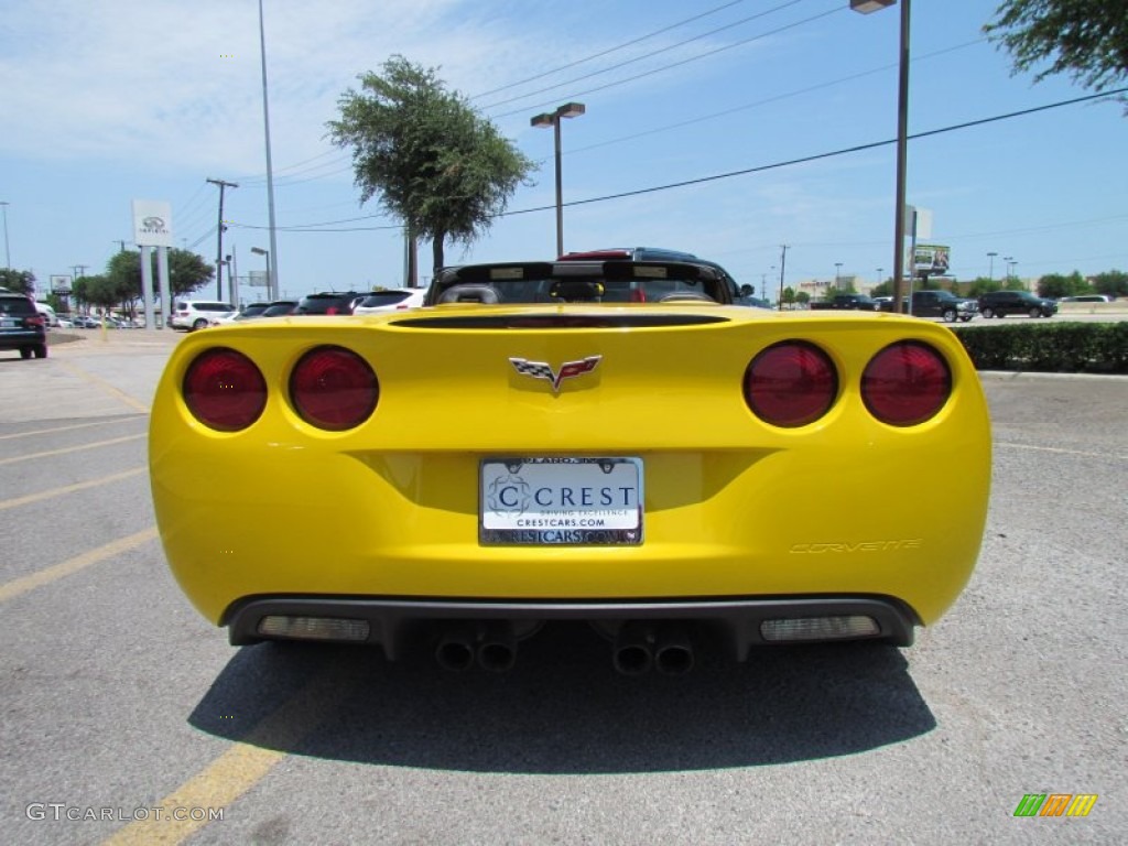 2008 Corvette Convertible - Velocity Yellow / Ebony photo #6