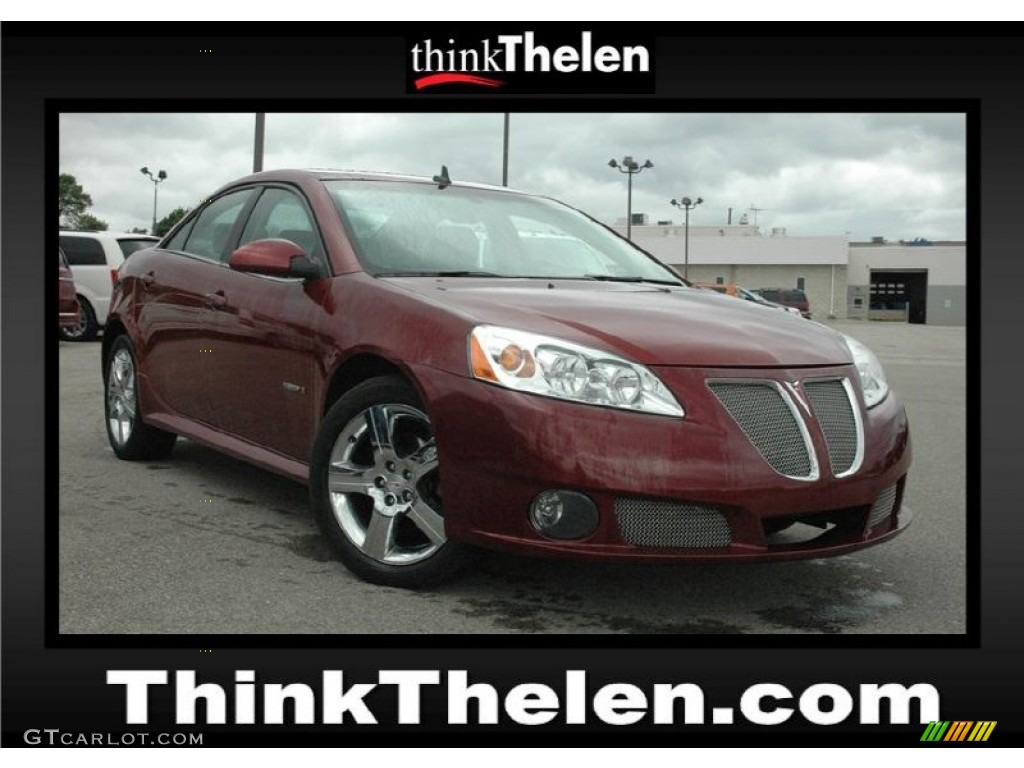 2008 G6 GXP Sedan - Performance Red Metallic / Ebony Black photo #1