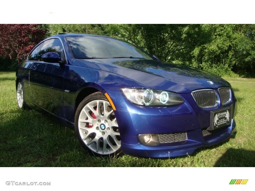 2007 3 Series 335i Coupe - Montego Blue Metallic / Black photo #2