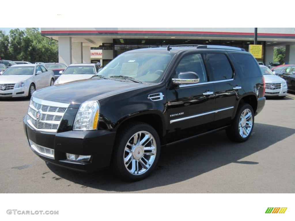 2011 Escalade Platinum AWD - Black Raven / Cocoa/Light Linen Tehama Leather photo #1