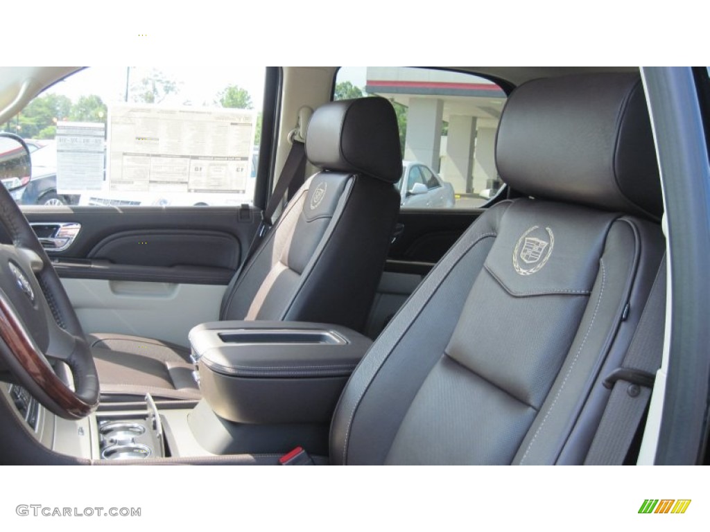 Cocoa/Light Linen Tehama Leather Interior 2011 Cadillac Escalade Platinum AWD Photo #51177102