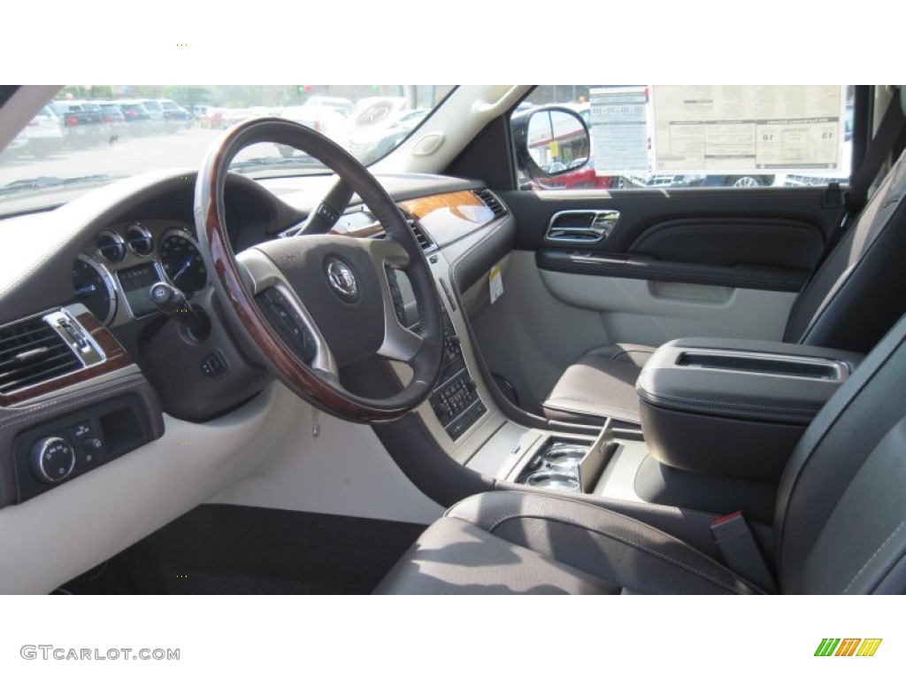Cocoa/Light Linen Tehama Leather Interior 2011 Cadillac Escalade Platinum AWD Photo #51177111