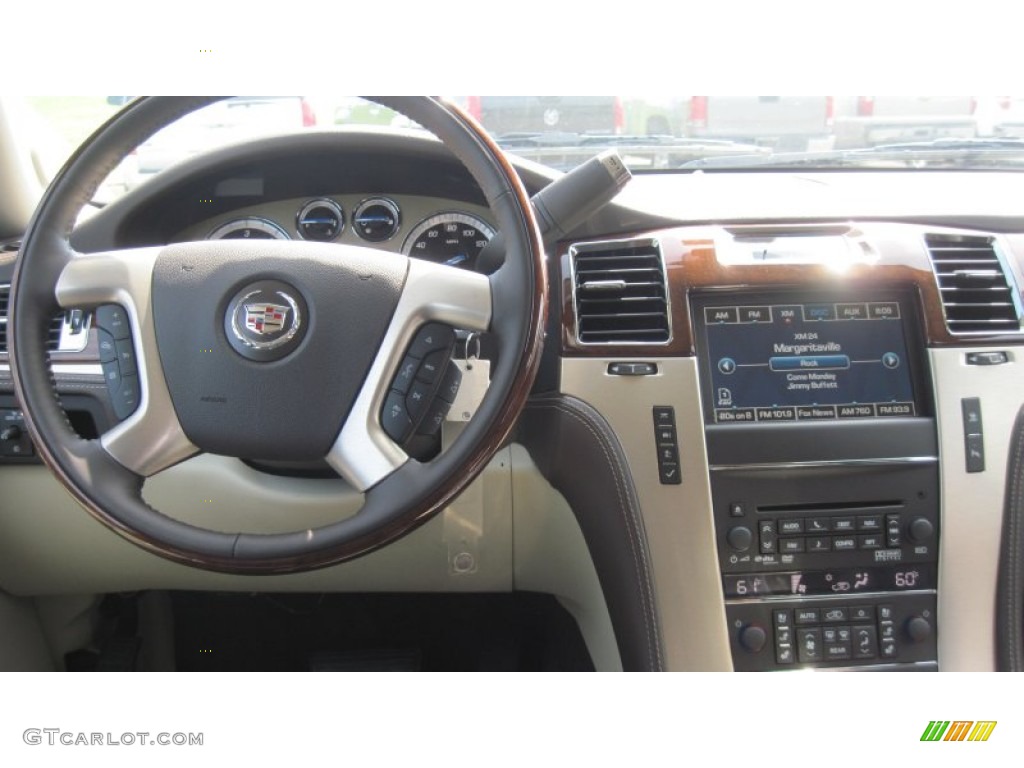 2011 Cadillac Escalade Platinum AWD Cocoa/Light Linen Tehama Leather Dashboard Photo #51177165