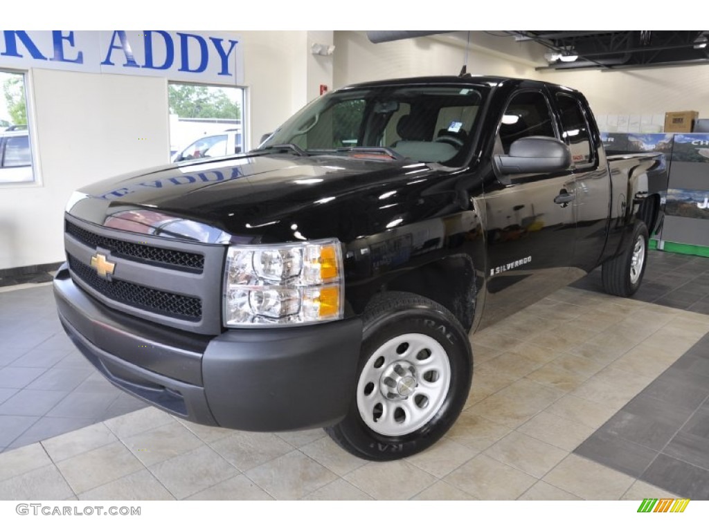 2008 Silverado 1500 Work Truck Extended Cab - Dark Blue Metallic / Dark Titanium photo #2